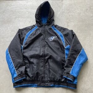 Vintage Y2K Toronto Blue Jays Old Logo XXL Baseball Puffer Jacket MLB Genuine